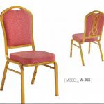 Fabric Dining Chair with golden color frame A-865