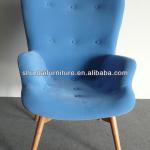 fabric leisure chair,sofa chair with wood base S-696