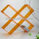 fashion coloured tabletop acrylic CD display rack A001