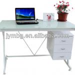 Fashion modern tempered glass office/home desk SQ-1033