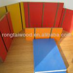 Fashionable colors melamine groove mdf for wall display RT-M02