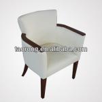 Fashionable hotel leisure wooden armchair with PU seat and back. CH-045 CH-045