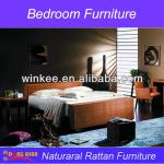 Fashionable rattan wood bed RAP101-16