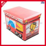 Fashional PU Cartoon Bus Storage Ottoman B2-010