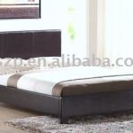 Faux Leather Bed balck PU bed frame Leather32