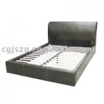 Faux Leather Bed Frame with slat Leather95