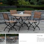 Fendi Teak folding table and chairs garden furniture U1312C&amp;U1312T-100