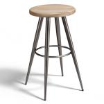 Fine Art design Bar Stool /(round wooden seat) FA-3016