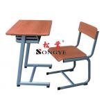 Fixed Single Desk and Chair.school furniture PT-105D