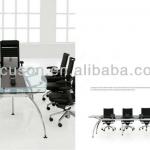 FKS-OMS-MTF6 Office furniture tempered glass top meeting table FKS-OMS-MTF6