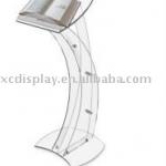 Floor standing clear acrylic lectern - 1220mm high SL-6263