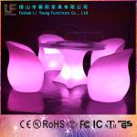 Flower shape glowing led bar table LGL55-0361-2 LGL55-0361