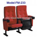 FM-233 high quality plastic commercial cinema chair with foldable cup holder FM-233