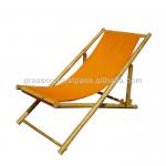 Foldable bamboo relax chair orange (01142) 01142