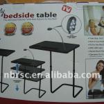 FOLDABLE PLASTIC BEDSIDE TABLE WITH LAMP RST091