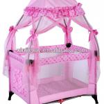 folding baby bed/baby playpen/with luxury mosquito net/single cot bed H15C