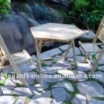 Folding bamboo chair and table folding bamboo