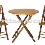 Folding bamboo table 64330(1+2) 64330(1+2)