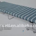 Folding metal bed with wheels and cushion GDYO-1468