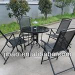 folding sling outdoor furniture ,steel sling furniture ,glass table , FS-1409