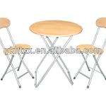 folding square garden wood table and chair set LET-3211