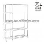 folding stand clothes hanger garment shelving rack 1986