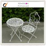 folding whtie iron seats for balcony PL08-5315