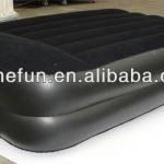 for two floors double black inflatable flocked pvc 48holes folding sofa bed for furniture with built-up pump HF-OOLL7