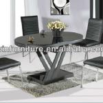 foshan winfurniture glass dining table 4 chairs A367P50 A367-P50(1+4)