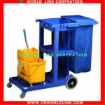 four wheel PP hotel Janitor Cart WL-033GL