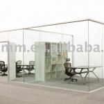 Frameless glass office partition, glass partition wall, transparent glass divider for office, hotel, restuarant Frameless Office Partition