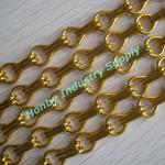 freely design sparkling gold color aluminum chain hotel curtain F1217B