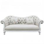 French Fabric white wooden sofa home furniture SF-2948