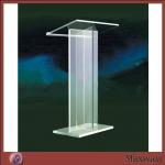 Frosted Acrylic Church Lectern Podium /Cheap Church Pulpit with Cross MW-AD-104