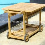 FSC Teak Serving Trolley