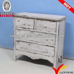 FSC vintage french country style wood drawer chest LWCW09050