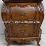 Furnisa French Style Antique Bedside Cabinet