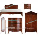 Furniture Classic Olivia Bedroom Set - Mahogany Bedroom Furniture Indonesia DW-B121 SETS