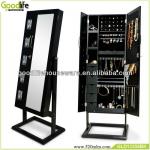 furniture indonesia wooden double door jewelry cabinet GLD13358