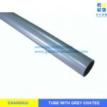 Furniture Metal Silver Grey Tube Round 16mm 13092801