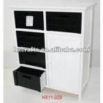 furniture modern cheap storage cabinet wooden chest w drawer door white HX11-029