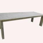 FWT348 Outdoor Wooden Table, brushed and grey painted. FWT348