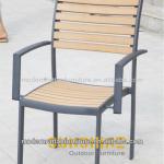 Garden funiture arm standing Chair dining set - plastic wood teak chair FCO-P07