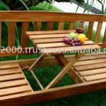 Garden Teak Furniture: Teak Bench with Small Table OB 001N