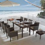 GH-DS-16,Wicker Garden Chair &amp; Table,Poly Rattan Patio Dinning Set,Resin Wicker All Weather Furniture,8-Seat Outdoor Dinning Set GH-DS-16