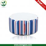 Giant stripe bean bag ottoman, outdoor mid-size bean bag couch bed PP12014