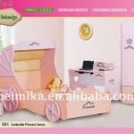 Girls Lovely Car Bed/Cinderella Princess Bed/Baby Bed 991-01 991-01