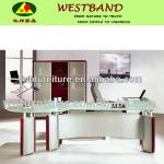 glass desktop office table/CEO office table/ morden design office table WB-ED007