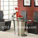 Glass Dinning Table Stainless Steel Table Dining Table TC-823