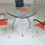 glass office table,office table with glass top,modern glass top office table design BC-30